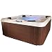 Essential Hot Tubs 50 Jets Polara Sterling Silver Shell, Espresso
