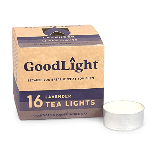 Goodlight 0680443012725 Paraffin-Free Scented Tea Lights Candles, Clean-Burning And All-Natural Tea Light Candles, 4-Hour Burn Time cover