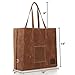 Give Me Fresh No. 1, Waxed Canvas Grocery Bag, Handy Pocket, Structured but Soft and Foldable, Carry This Wax Canvas Grocery Bag Over Shoulder or In Hand, Brown 16 Oz Waxed Cotton Canvas