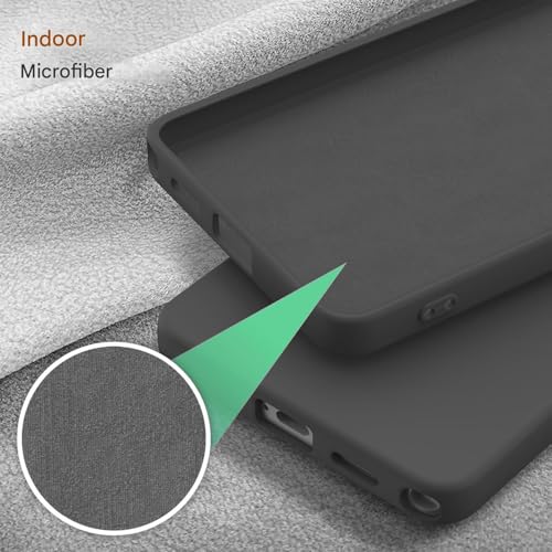 Image of DIZORO Microfiber Candy Case Compatible with Samsung S26 Ultra 5g Smooth Touch Cushion Liquid Soft Silicone Gel Rubber Phone Cases Non-Slip Full Body Protective Shockproof Back Cover (Space Grey)