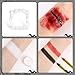 BOBISUKA Halloween Vampire Makeup Kit with White Face & Body Paint, Fake Blood, Black and Red Face Paint Crayon and Fake Teeth SFX Makeup Set for Zombie Wounds Clown Cosplay Special Effects Makeup