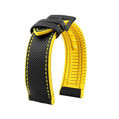 uCgO IK IWC }[NΉ iC CG[ o[{g EHb`Xgbv 20mm 22mm 23 24mm Xgbv Y h Xgoh EHb`oh(Black yellow blackA,24mm)
