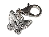 Enez Anhänger Dangle Charms Charm Schmetterling-Love (1,1 x 1,0cm) r1926