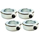 Jeremywell 01102-075-4PC 4-Pcs Set Screw Shaft Collar, Zinc Plated Steel, 3/4' Bore Corrosion Resistant .5625' Width.75 Carbon Steel (Pack of 4)
