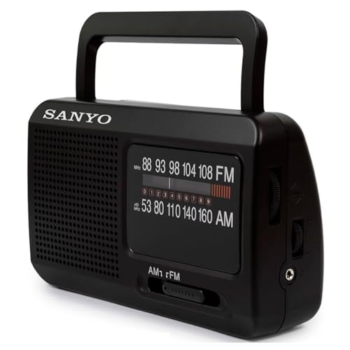 Radio Sanyo KS-135 Am/FM con Doble Alimentación AC/DC.