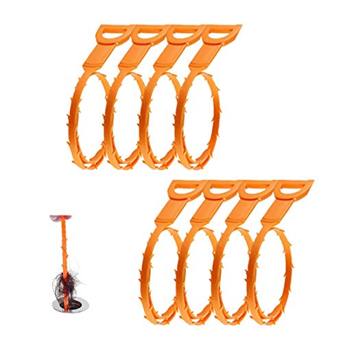 YOMYM 8 Pack de Drain Clog para quitar el pelo, Senha Snake Herramientas Auger Tipo de Herramienta de Limpieza