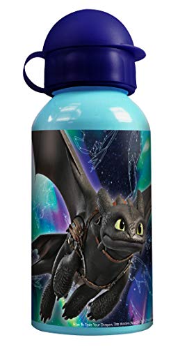 Botella de aluminio de 3 piezas de POS Handels GmbH Dragons de aprox. 400 ml. Altura aprox. 18 cm.