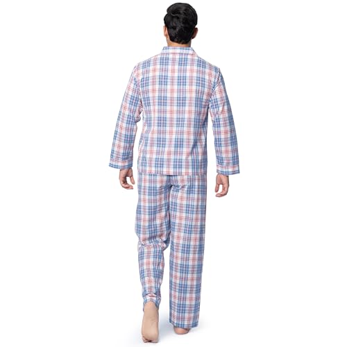 Image of Fruit of the Loom Men's Long Sleeve Broadcloth Pajama Set