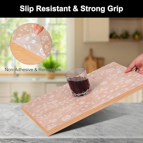 Image of Cooyes Shelf Liner - Premium Cabinet Liner for Kitchen - Non-Slip Shelf Liners for Kitchen Cabinets - Waterproof Shelf Liner with Modern Pattern - Durable EVA Cabinet Liners for Shelves