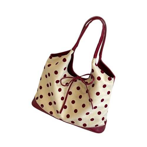 [���V�I�A] Fashionable Bag Dot Pattern Comfortable Shoulder Strap Ergonomic Design Underarm Bag Casual or Prom Occasion Underarm Pur