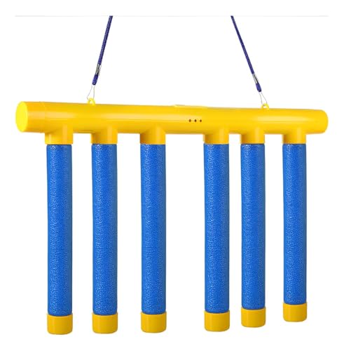 Jogo de Bastões Queda Reação Hand Speed Challenge, Treino de Reflexo e Agilidade, Brinquedo Interativo com 6 Bastões de Espuma, Jogo Educativo para Crianças e Adultos Azul e Amarelo