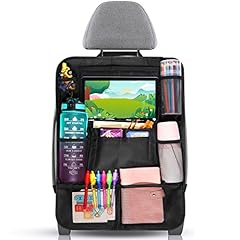 Diboniur Protezione Sedile Auto Bambini - Copri Sedile con 10 Tasche, Organizer per sedile per Tablet iPad 9.7'' e 10.5'', Organizzatore per Bottiglie Giocattoli Libri