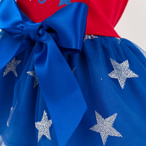 Fitwarm Happy 4Th Of July Dog Tulle Dress, Patriotic Dog Clothes For Small Dogs Girl, Cat Apparel, Red, Royal Blue, Xsmall #TOP3