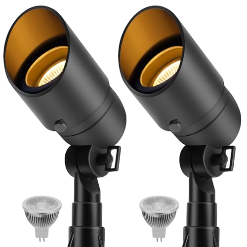 Gardencoin 12V LED Landscape Spotlights 2-Pack