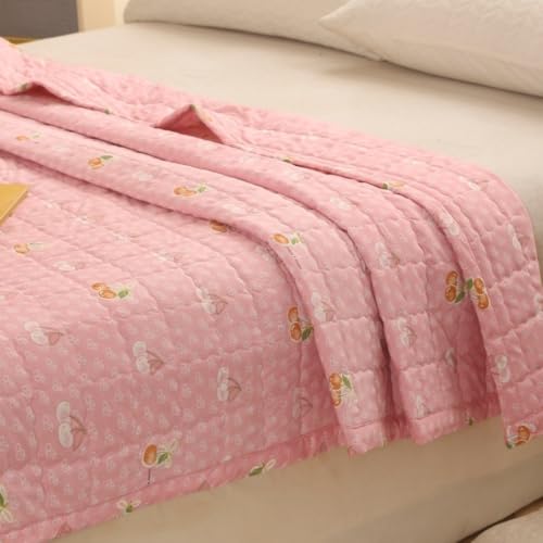 Edredón de verano Highdi para renovar tu dormitorio de matrimonio con frescura y color coral 4