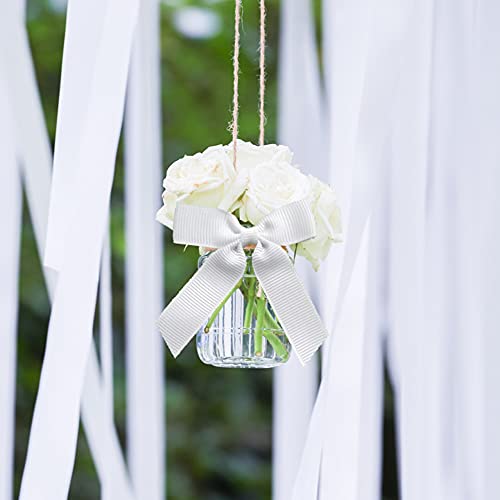 Liuyaxi 2" X 50 Yards Solid White Grosgrain Ribbon, Perfect For Crafts, Wedding Decor, Diy Hair Accessories, Sewing, Gift Package Wrapping And More #TOP6