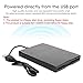 3.5 Floppy Disk Reader, Portable 3.5 USB External Floppy Drive External Removable 3.5-Inch PC Floppy Drive Card Reader for
