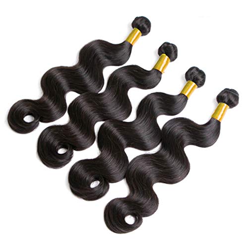 9A Brazilian Virgin Human Hair 3 Bundles Body Wave Cheap Peruvian Remy Wavy Hair extensions Products Best Indian Unprocessed Hair Weave Natural Black Color Real 100% Malaysian Hair Weft 14 16 18 Inch