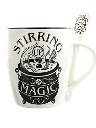 Alchemy Gothic Stirring Up Magic Mug & Spoon Set