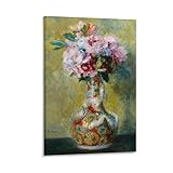Renoir Pierre Auguste Poster mit Blumenstrauß in einer Vase, Gemälde, Leinwand, Wandkunst, Rollbild, Druck, Wohnzimmer, 30 x 45 cm