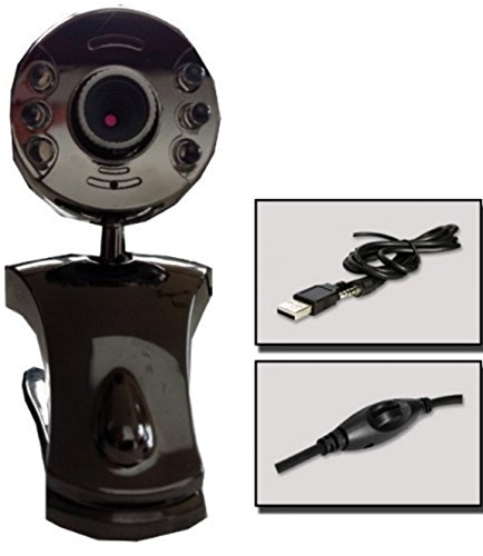 Preisvergleich Produktbild Trendsky Webcam 32 Megapixel USB mit Mikrofon LED Licht