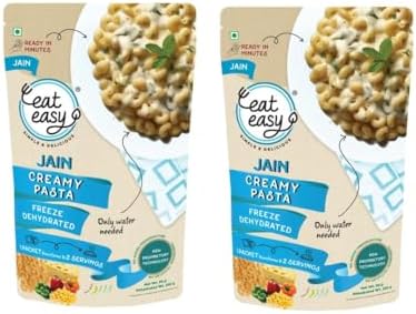 Eat Easy Ready To Eat Jain Pasta- 95g (Pack of 2), Just Add Hot Water