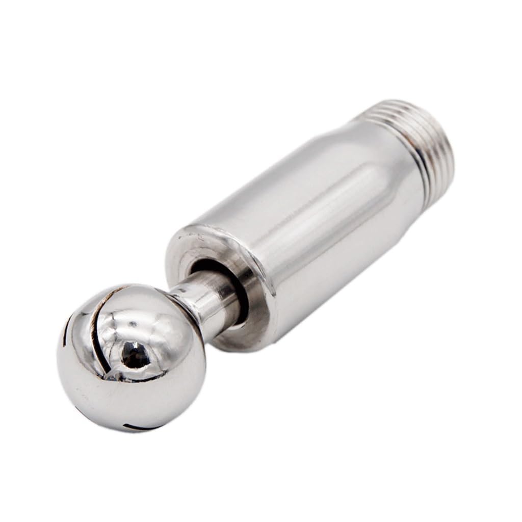1/2" NPT Male Mini Spray Ball - 360 Degree Rotating CIP Cleaning Tool for Homebrew Tanks, 304SS Sanitary Bar Accessories