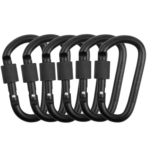 Locking Carabiner Clip, Vonpri 3 Inch D Ring Clips Spring