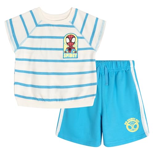 Marvel Spidey and His Amazing Friends Spider-Man Toddler Boys Tank Top & French Terry Shorts Set 3T - image 1