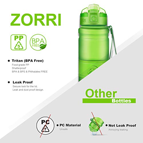 ZORRI Bottiglia d'Acqua Sportiva Senza BPA