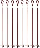 40" x 4" Screw in Auger Type Steel Earth Anchor Tie Down Stake - Pack of (8)