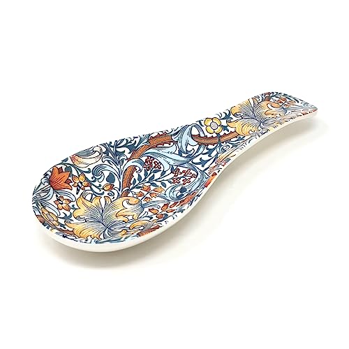 Lesser & Pavey Golden Lily Spoon Rest | Decorative Spoon Holder For Cooking & Serving | Practical Kitchen Accessory For Daily Use | Stylish Utensil Rest For Home Cooking & Tea Preparation