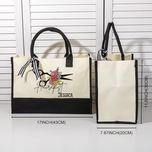 Bolso tote personalizado para estilistas de cabello miniatura 6