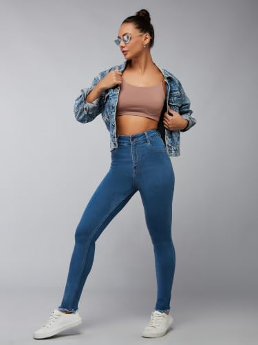 Image of Dolce Crudo Distressed High Rise Skinny Jeans for Women