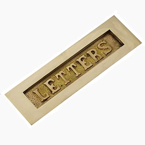 Edwardian Brass 'Letters' Letterbox Cover
