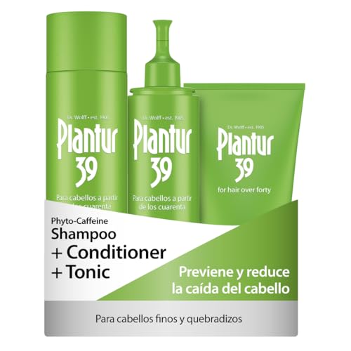 Plantur 39 Champú Acondicionador Tónico | 250ml 150ml 200ml | Previene y Reduce Caída Cabello Menopausia | Cabello Fino Quebradizo | Fórmula Phyto-Cafeína Favorece Crecimiento | Mujer 40+