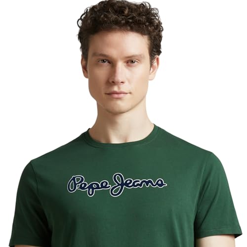 Image of Pepe Jeans Men T-Shirt|Cotton|Slim Fit