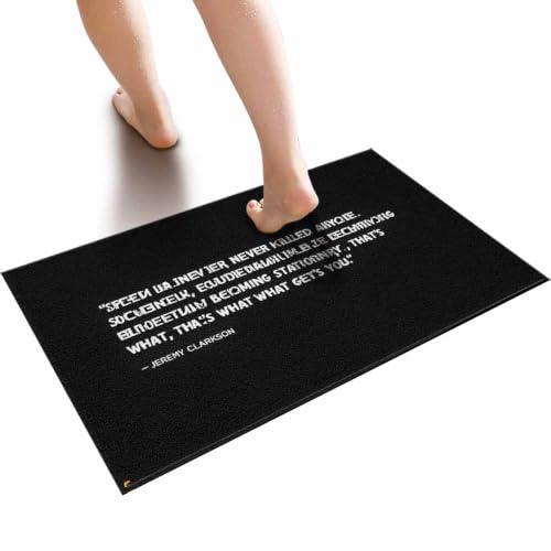 Indoor Door Non Slip Bathmat Cool Wall Decor Speed Never Killed Anyone: Clarkson's Bold Statement On Motion - Home Accessories | Out Mat Front/Cushioned Kitchen Trendy & Friends(40X60CM)