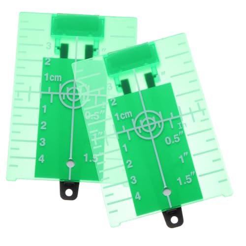 NAMOARLY 2個 激光投??用磁気フロアプレート 明るいグリーン反射板付き 外線ボード クロスライン 転測定対応