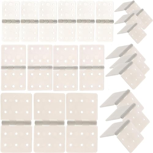Yrhrol 60 Pack 3Sizes Pinned Nylon Hinges for RC Airplane Model Airplane Parts Fixed Wing Model...