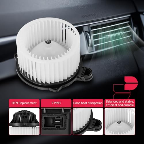 Image of BDFHYK AC Heater Blower Motor Fan 700259 Compatible with Hyundai Azera Elantra Coupe GT Equus Sonata, Compatible with Kia Cadenza Forte Koup Forte5 Optima,HVAC Blower Motor Assembly 97113-3X000
