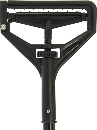 Image of CFS 3696800 Flo-Pac Quick Change Vinyl Coated Metal Handle with Plastic Head, 1 inch Diameter x 60 inch Length