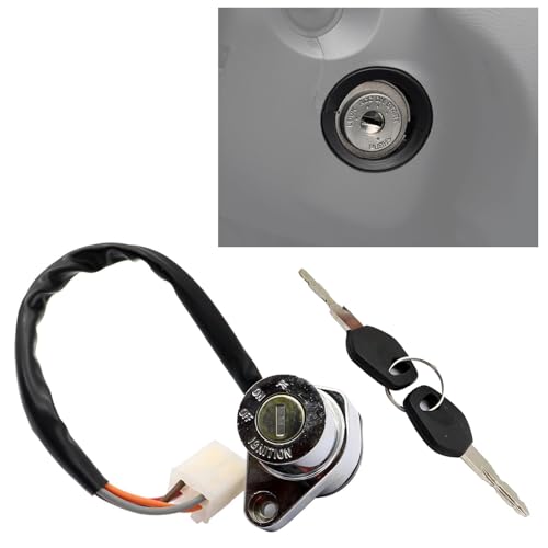 Image of SecosAutoparts Ignition Key Switch Lock Set Fit for Suzuki LS650 Boulevard S40 1986-2017 Fit for Suzuki VS1400 Boulevard S83 1987-2009 Fit for Suzuki VS750 VS600 VS800 Boulevard S50 1985-2005