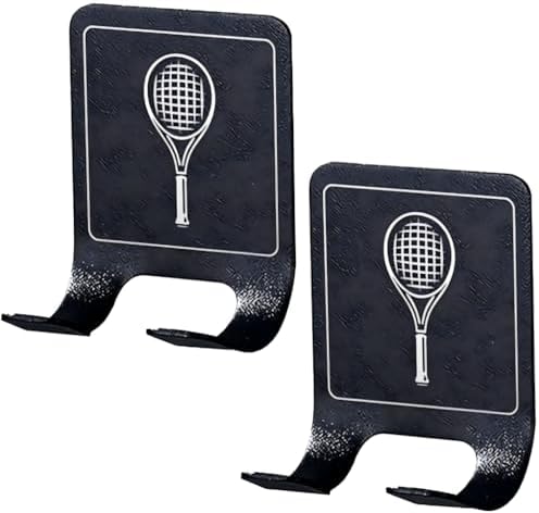 Sports Racket Display Stand AESZITTEW 2pcs Wall Mounted Rack Holder, Racket Rack Vertical Display ...