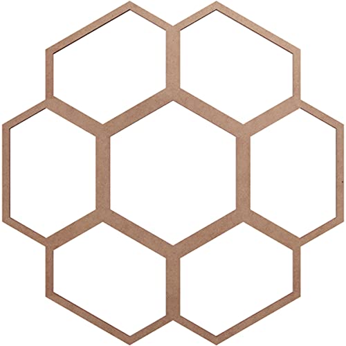 Image of Ekena Millwork 16 inchOD x 5 5 /8 inchID x 3 /8 inchT Florin Wood Fretwork Pierced Ceiling Medallion, Wood (Paint Grade)