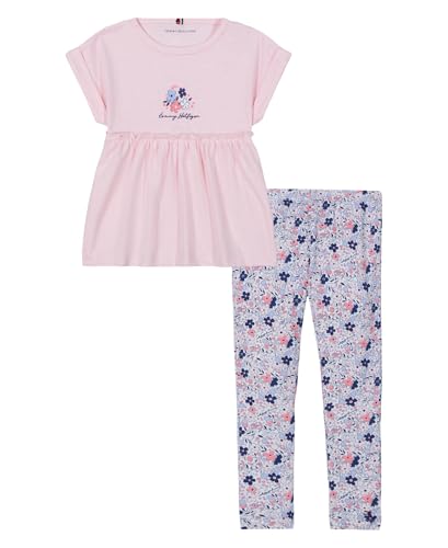 Image of Tommy Hilfiger Girls 2-Piece Set, Tunic Shirt with Leggings
