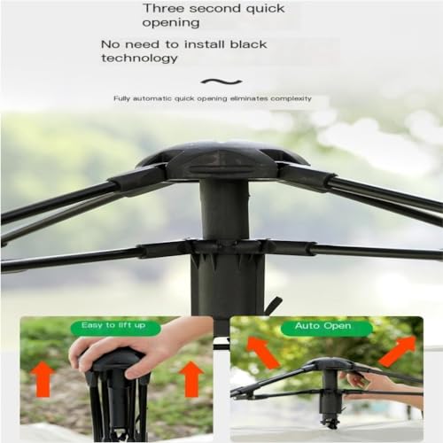 Carpa portátil automática para camping 2 personas azul miniatura 7