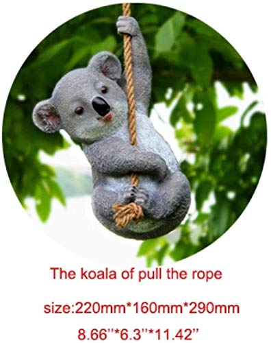 Sculpture de jardin koala en résine durable résistante aux intempéries - 5
