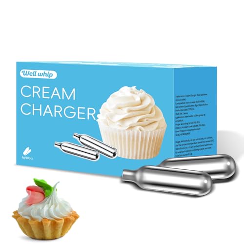 Wellwhip 8g Whipped Cream Charger 10 Pack Food-Grade Whip Cream Chargers