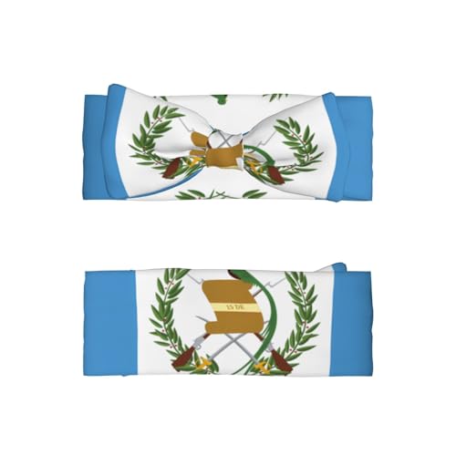 Baby Flag of Guatemala printed bow headband, fashionable and cute, soft and skin-friendly, good elasticity2